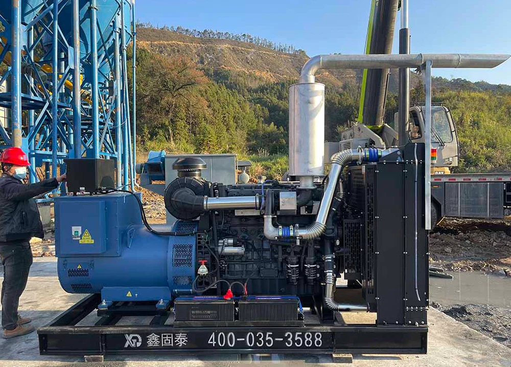 400 kW: n dieselgeneraattorisarjan ylläpito.